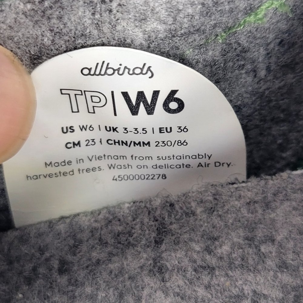 Allbirds Women's Green Sneakers #800 Size 6 - Picture 11 of 11